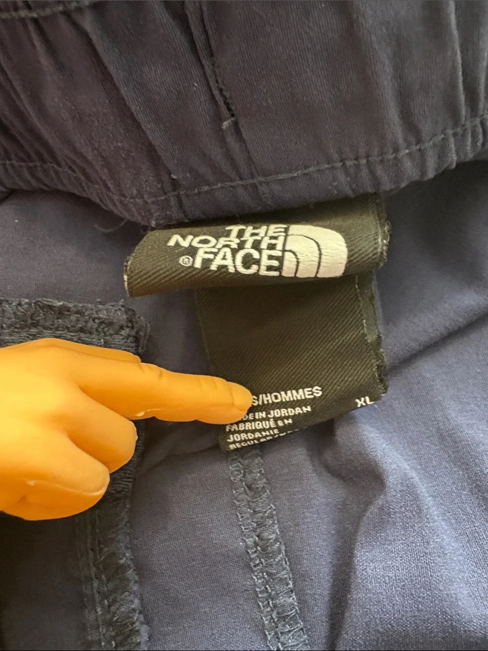 The North Face Class V Men's XL Navy Pants with Yellow Drawstring